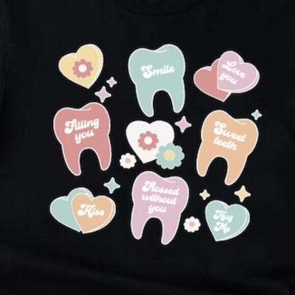 Dentist Valentine Shirt, Dentist Shirt, Happy Valentine Tooth Shirt - Picture 2 of 5